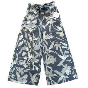 NEW Cynthia Rowley Wide Leg Grey Capri